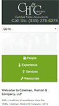 Mobile Screenshot of colemanhortoncpa.com